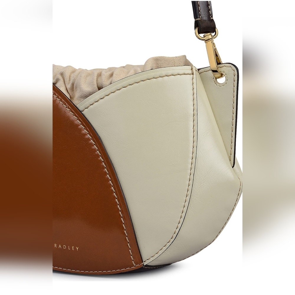 Radley London Bag Tan and Cream Leather Crossbody Bag - Picture 6 of 10